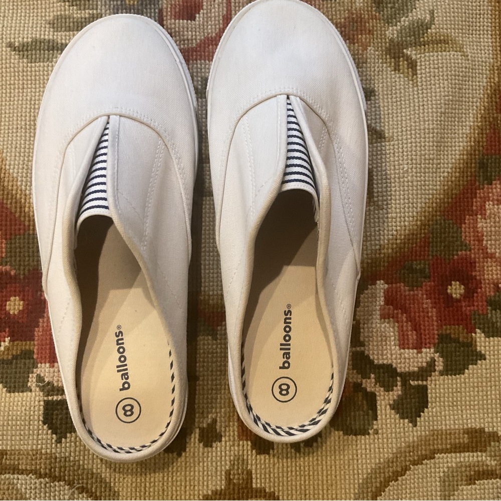 Women's White Slip-On Shoes